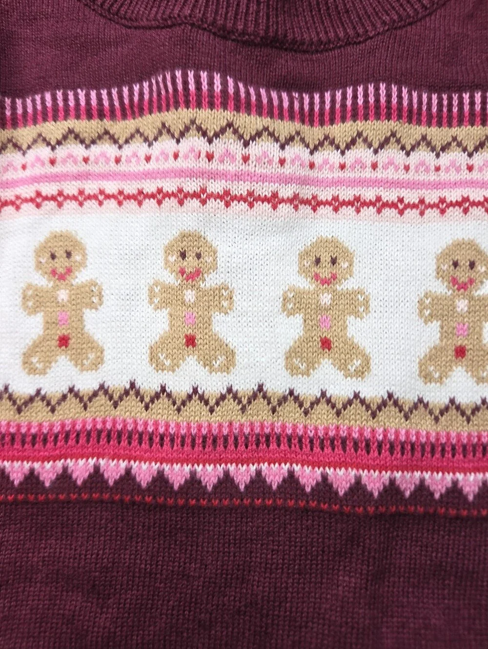 Gymboree Gingerbread Men Sweater Dress 12-18 Months